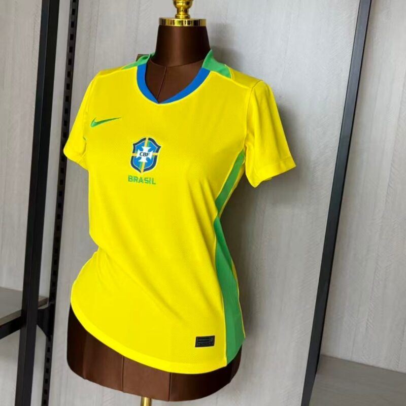 Camisa Feminina Brasil Amarela 25/26