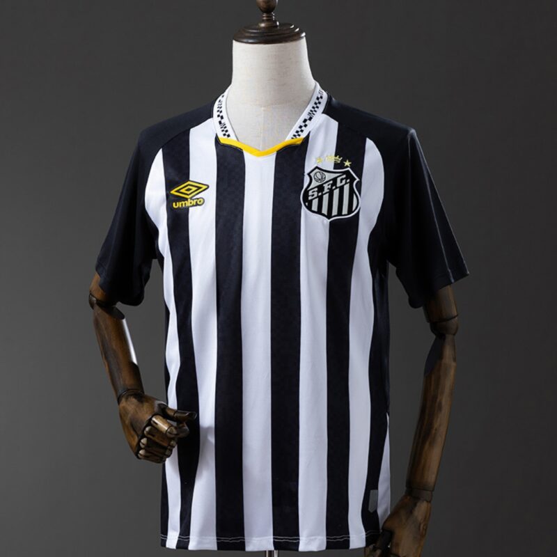 Camisa masculino Santos preta e branca 25/26