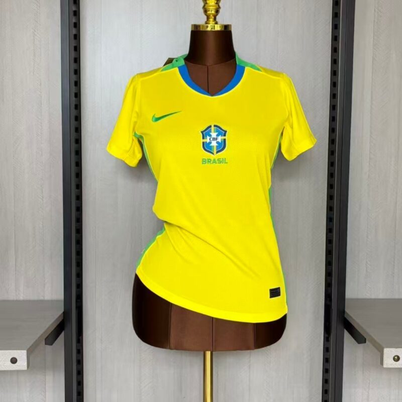 Camisa Feminina Brasil Amarela 25/26
