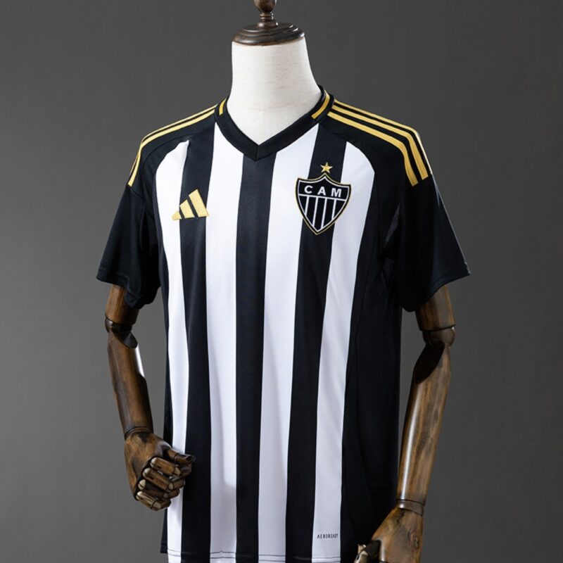Camisa masculina Atlético/MG Preto e Branco III 25/26