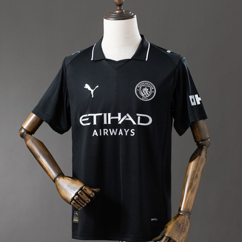 Camisa masculino Manchester City preta  25/26