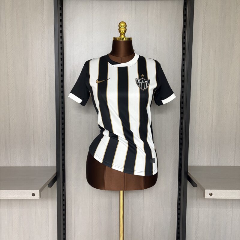Camisa Feminino Atlético-MG preta e branca 26/27