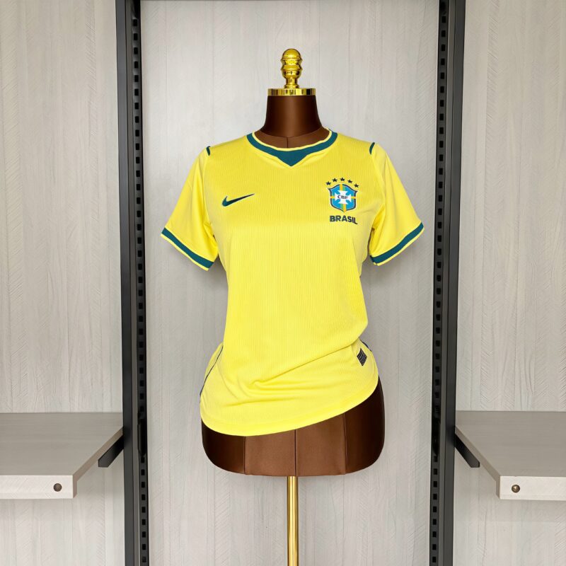Camisa Feminino Brasil amarela 26/27